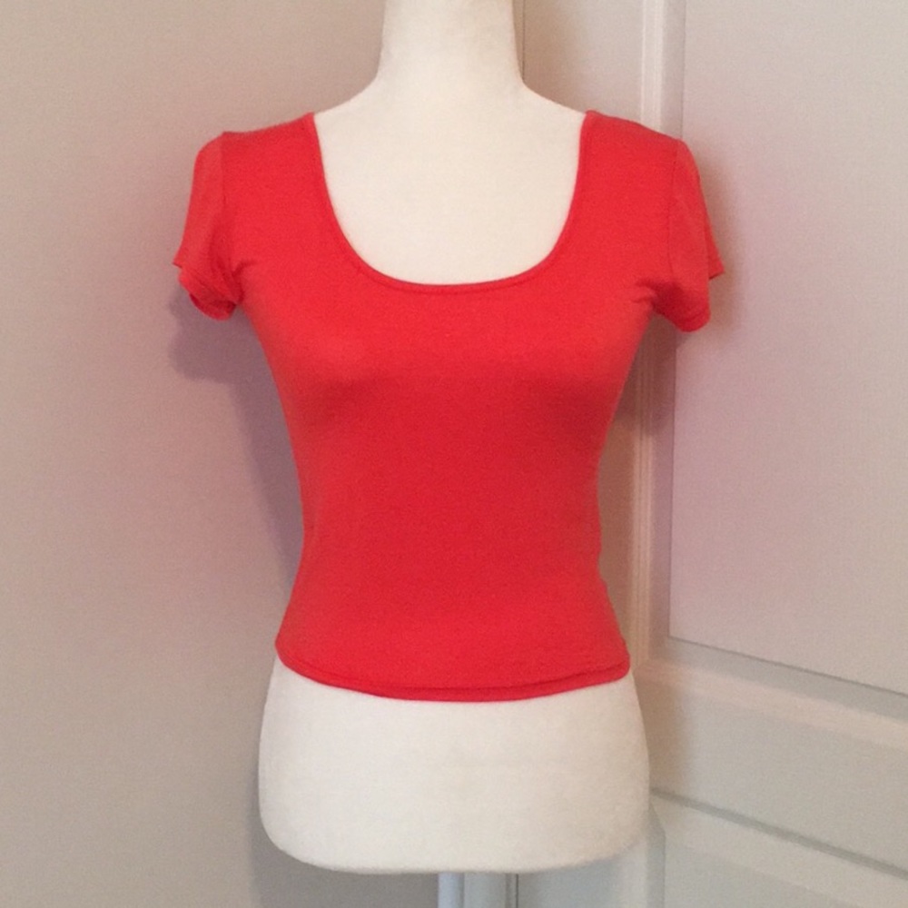 Living Doll Orange Crop Tee Top